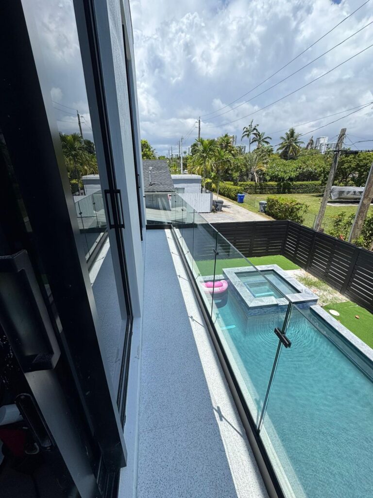 Custom glass installation project by IG Glass South Florida