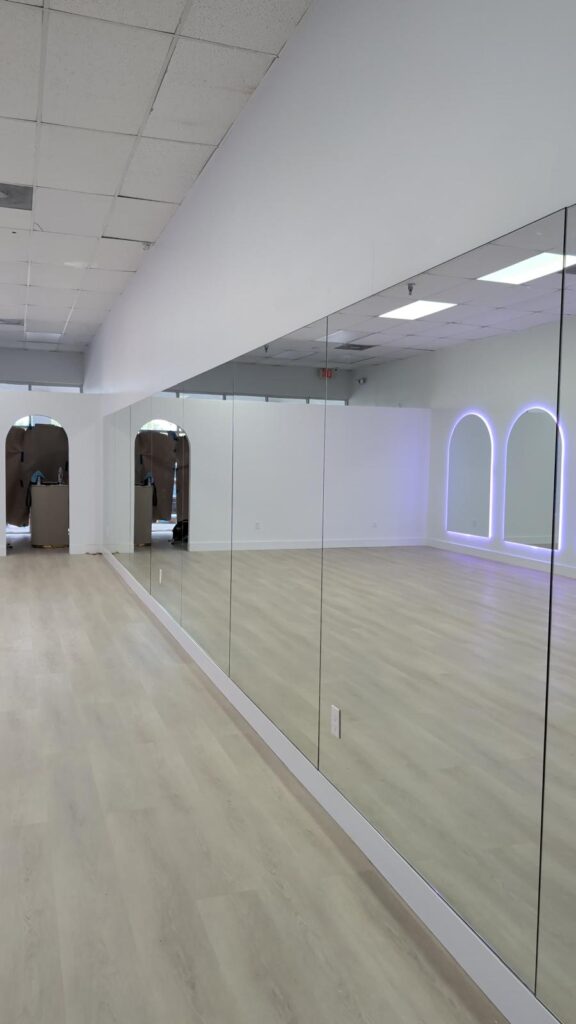Custom glass installation project by IG Glass South Florida