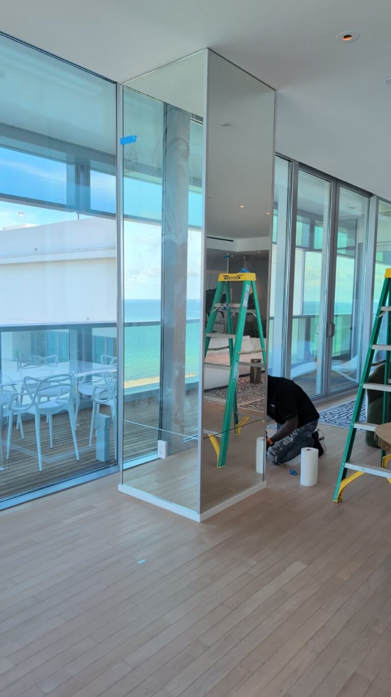 custom mirror column