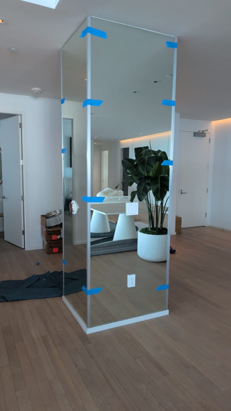 custom mirror column