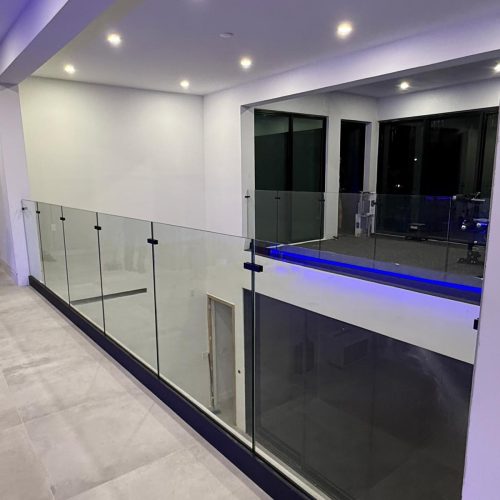 interior glass railing