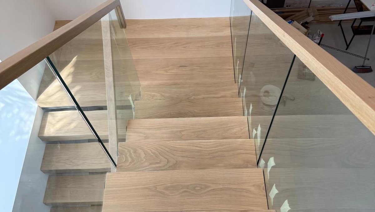 Glass railing with wood top cap4