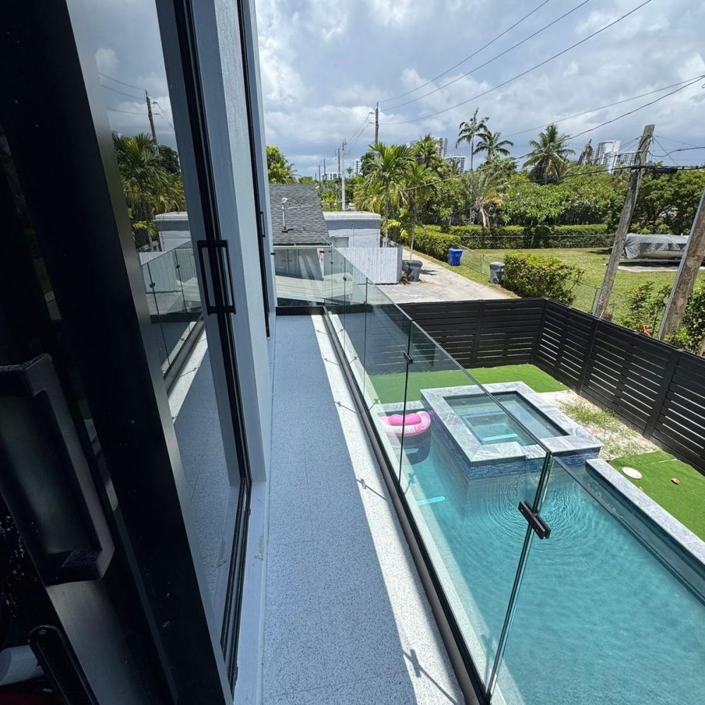 Custom glass installation project by IG Glass South Florida
