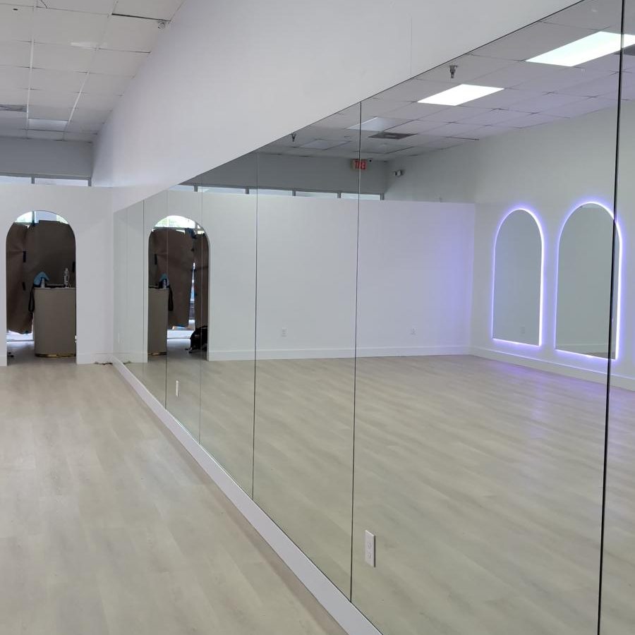 Custom glass installation project by IG Glass South Florida