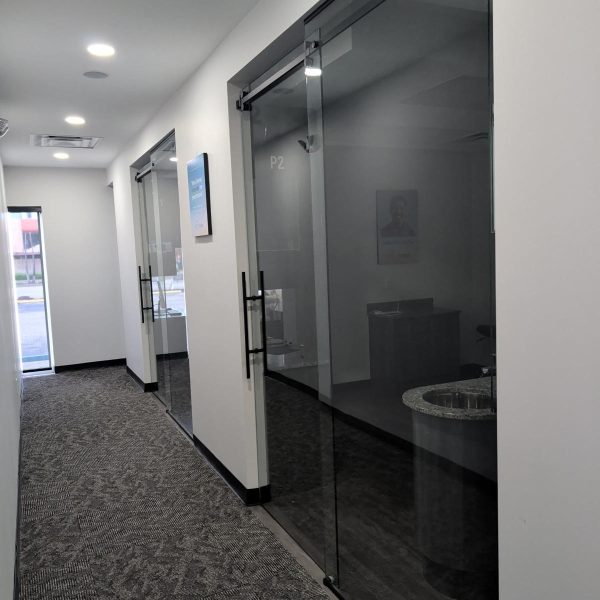office sliding glass doors